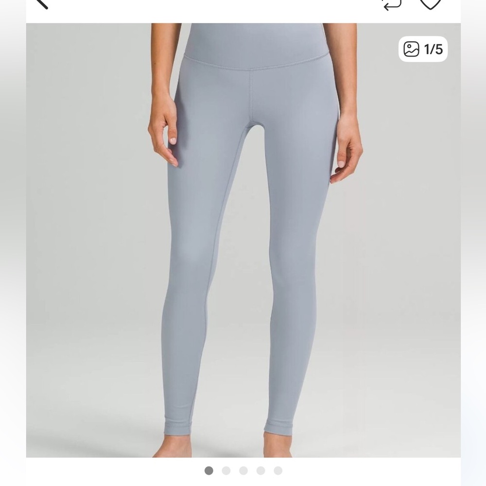 lululemon athletica Wunder Under Chambray Blue Size 4